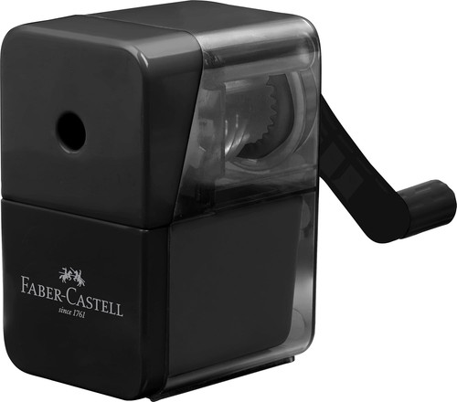 Spitzer mit kurbel schwarz - mit,