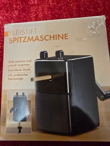 Bleistiftanspitzer mit kurbel - bleistiftanspitzer,